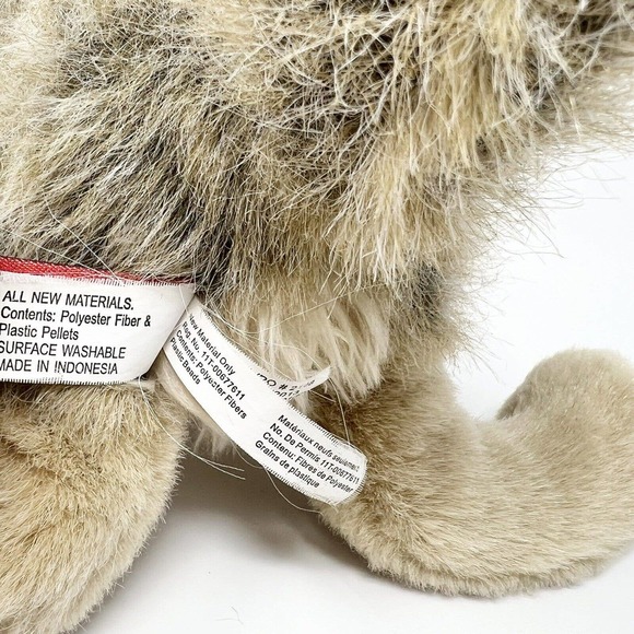 Douglas The Cuddle Toy Plush Wolf Dog Tyson 1836 Brown Brindle Puppy 15" Inches - Picture 9 of 10